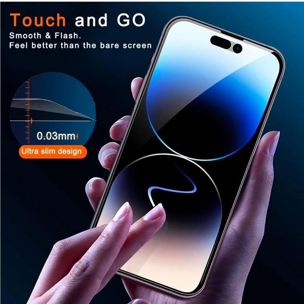 Apple iPhone 14 Pro Privacy Screen Protector Tempered Glass NWT